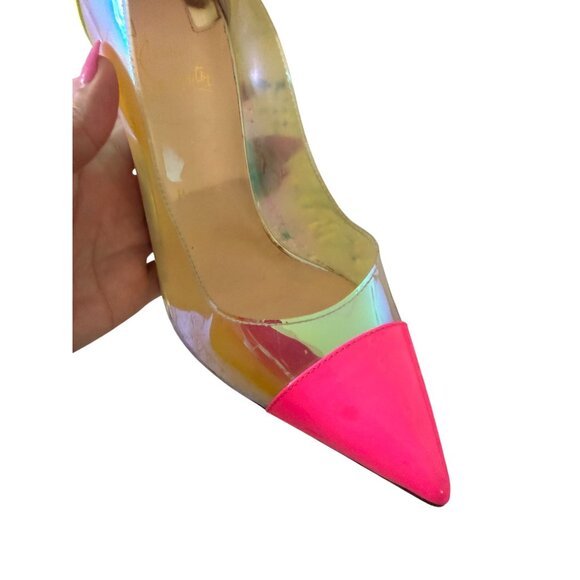 CHRISTIAN LOUBOUTIN Debout 100 Multicolor Heels Size 41 / 11 - Picture 11 of 16